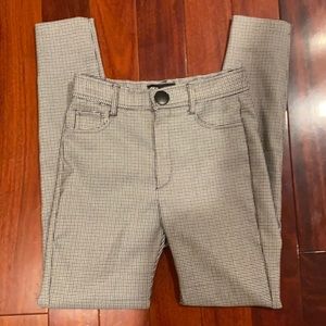 Zara High Rise Houndstooth Pants